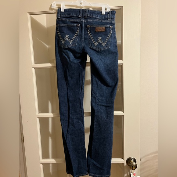 Wrangler Dark Blue Boot Leg Women's Jeans - Picture 2 of 5